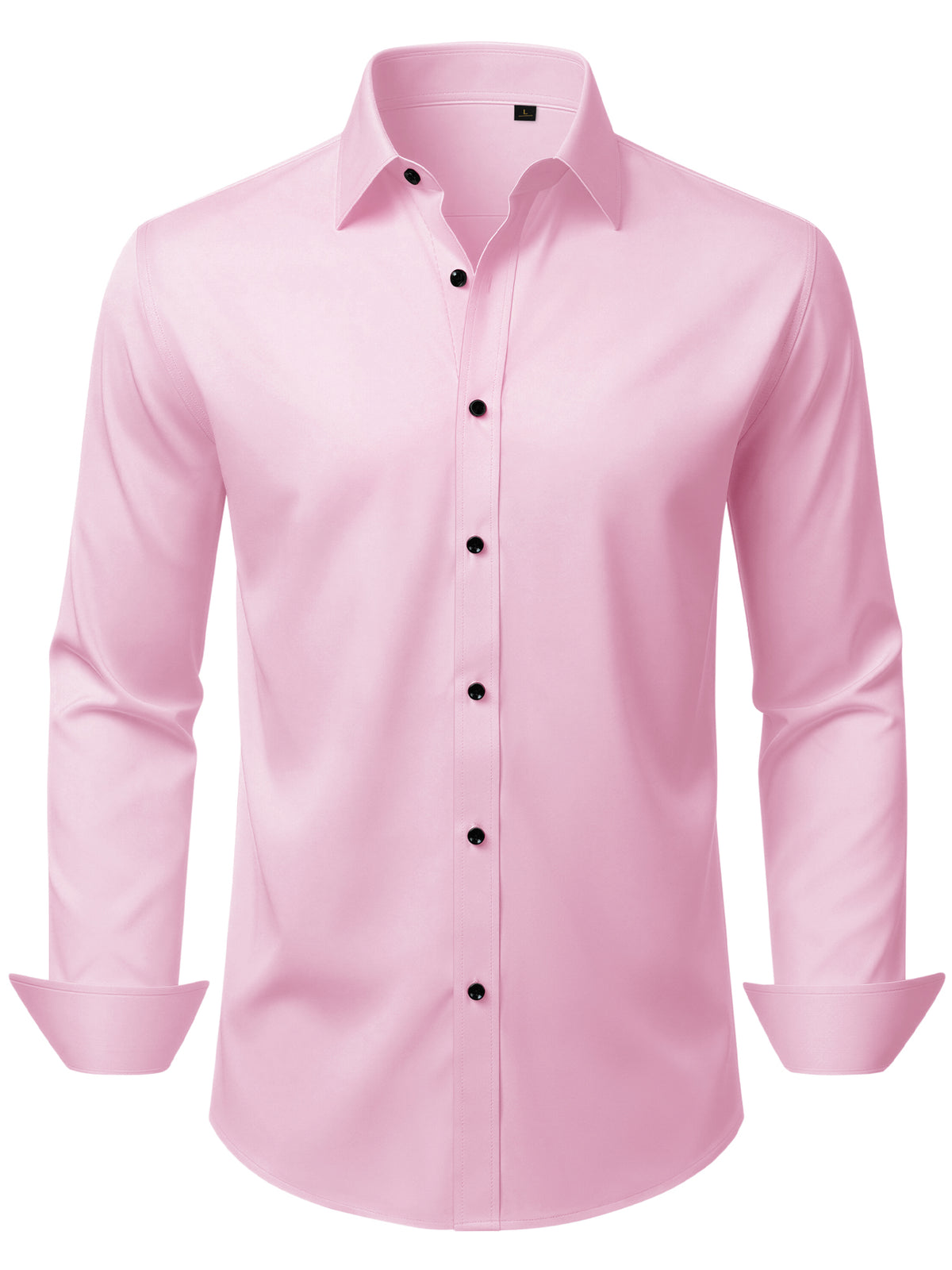 Mens Dress Shirt Long Sleeve Wrinkle Free Stretch Button Down Shirts