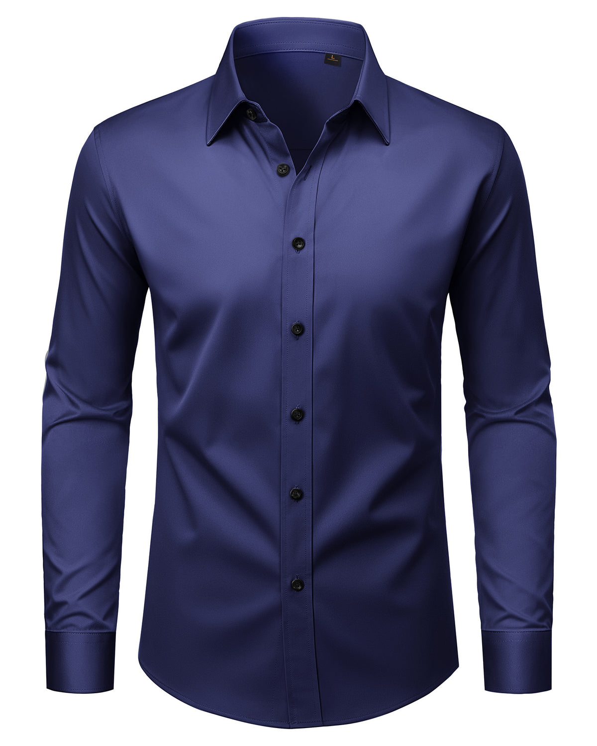 Mens Dress Shirt Long Sleeve Wrinkle Free Stretch Button Down Shirts