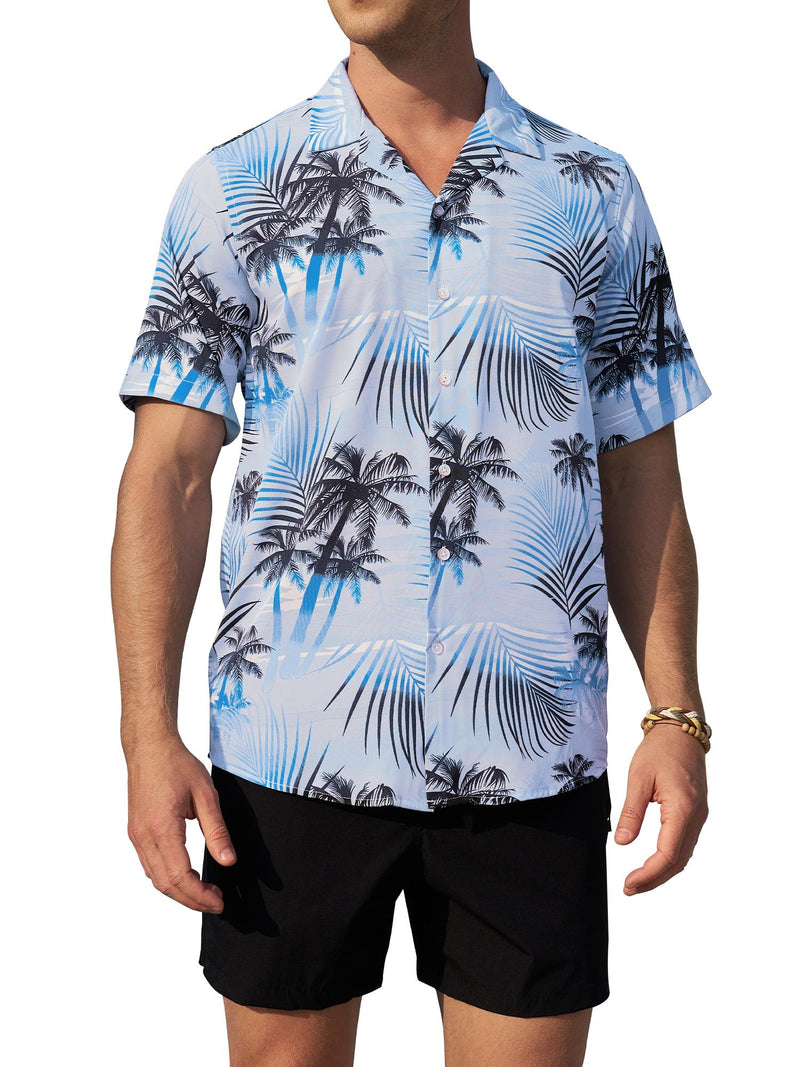 Regular Fit Short Sleeve Casual Hawaiian Shirt Printed Shirt