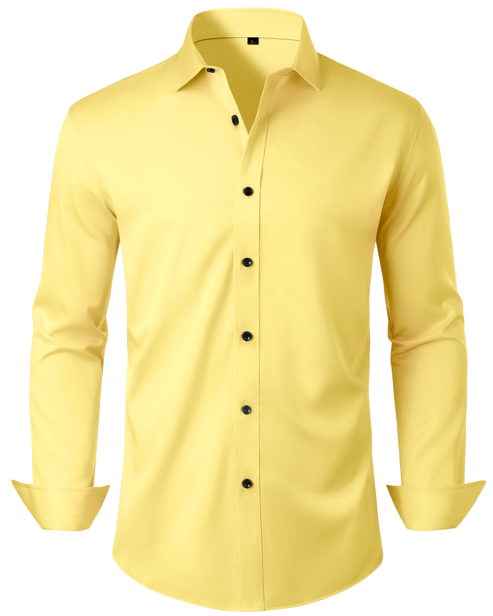 Mens Anti Odor Dress Shirts Long Sleeve Wrinkle Free Stretch Shirt