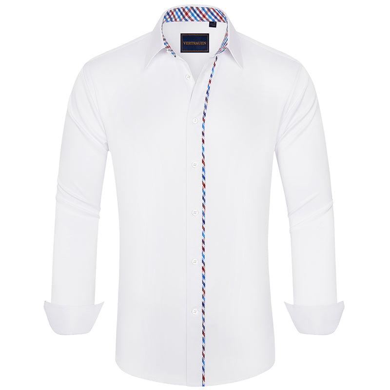 VERTRAUEN men's long sleeve casual shirt