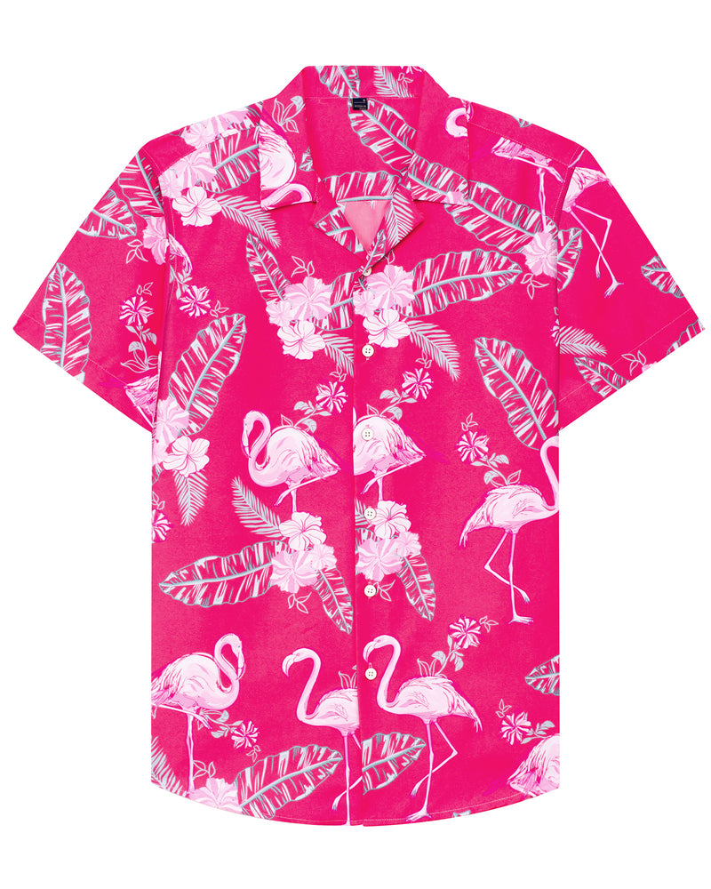 Regular Fit Short Sleeve Casual Hawaiian Shirt Printed Shirt