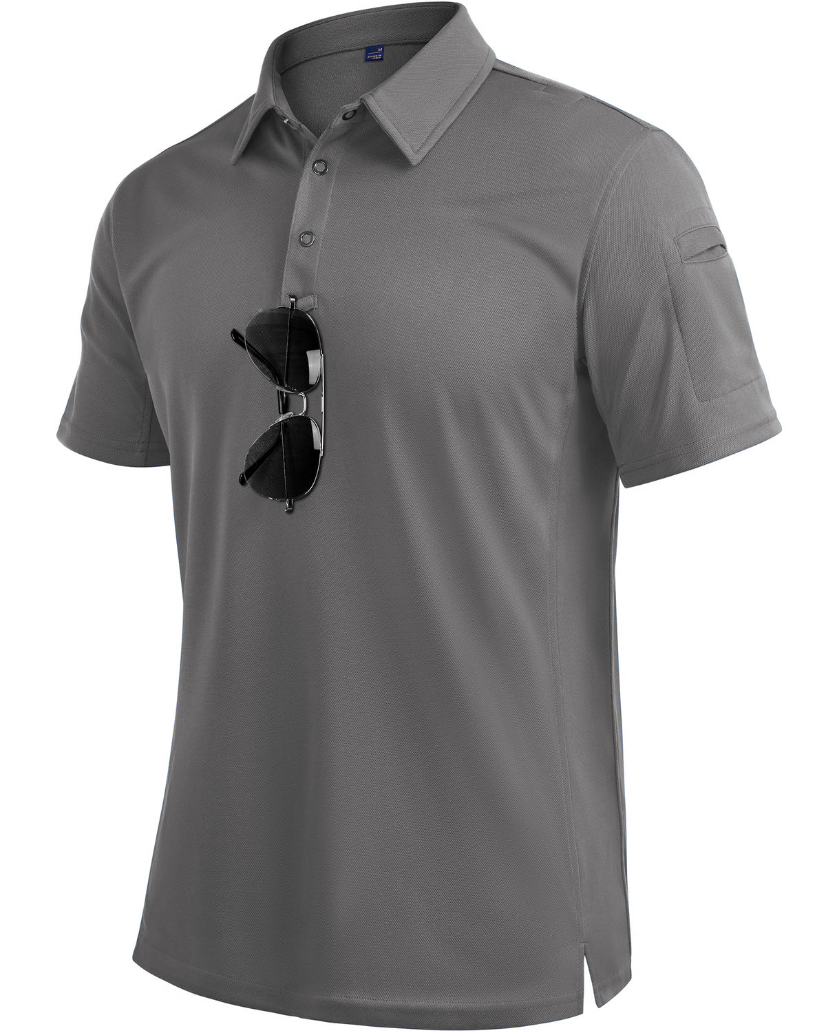 Mens Polo Shirt Short Sleeve Tactical Dry Fit Golf Shirts