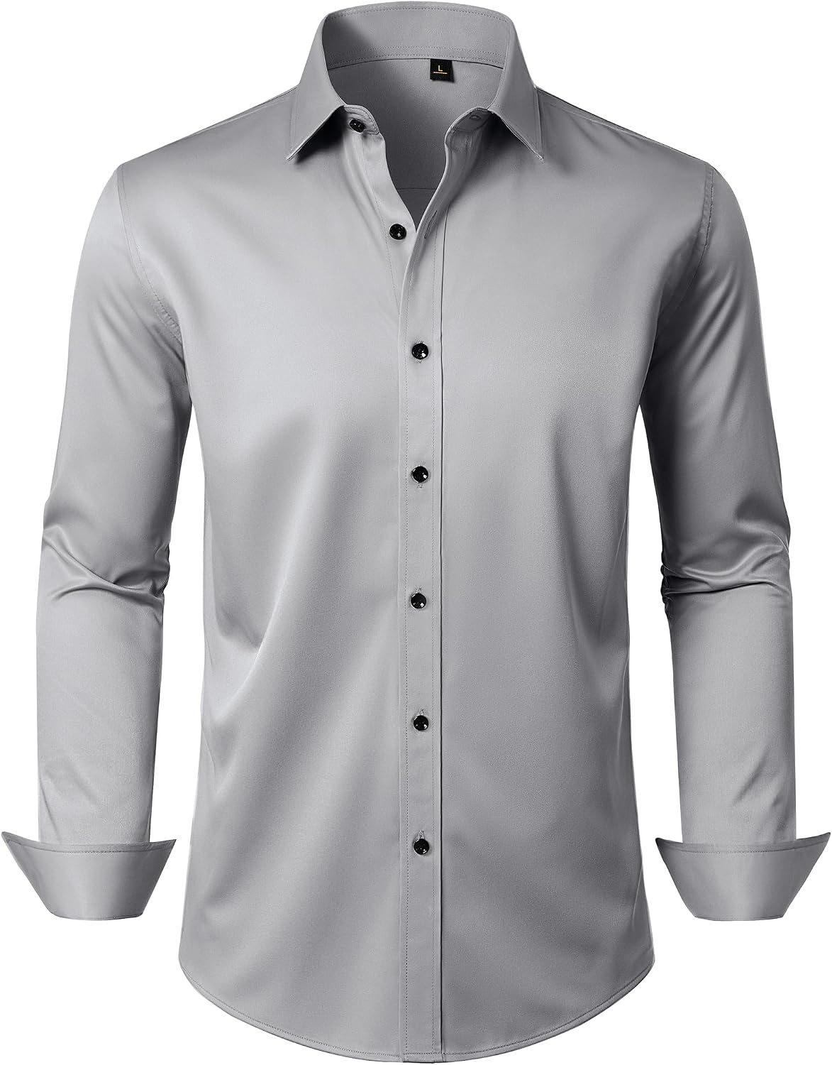 Mens Dress Shirt Long Sleeve Wrinkle Free Stretch Button Down Shirts