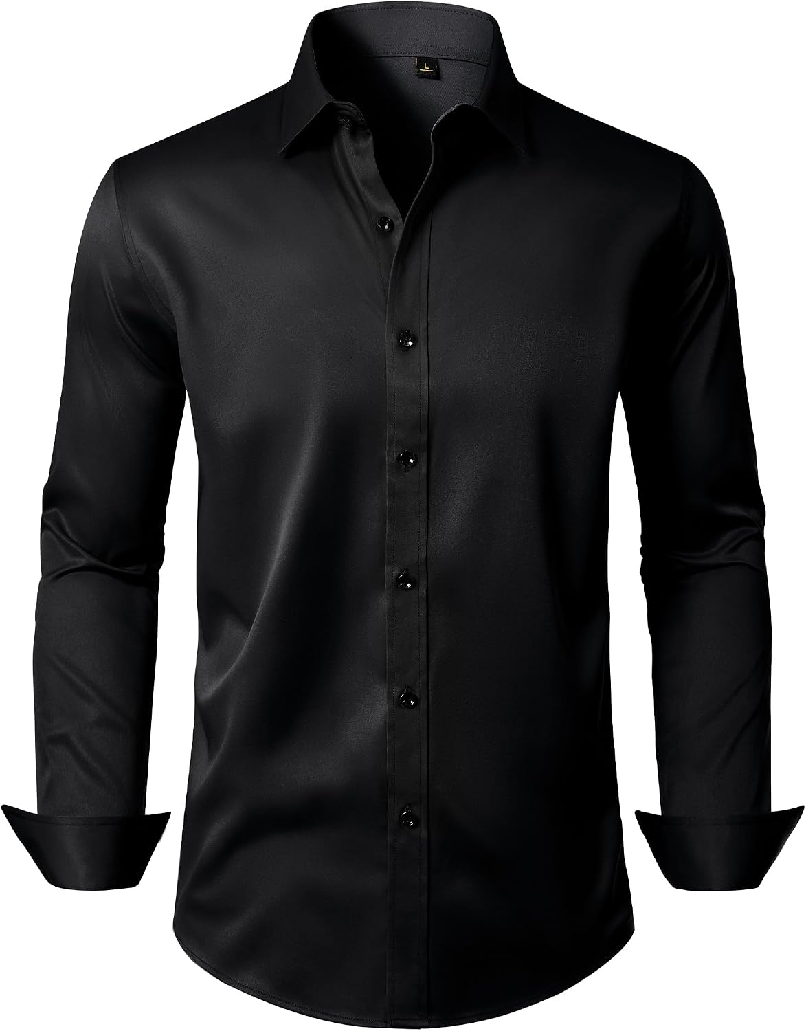 Mens Dress Shirt Long Sleeve Wrinkle Free Stretch Button Down Shirts