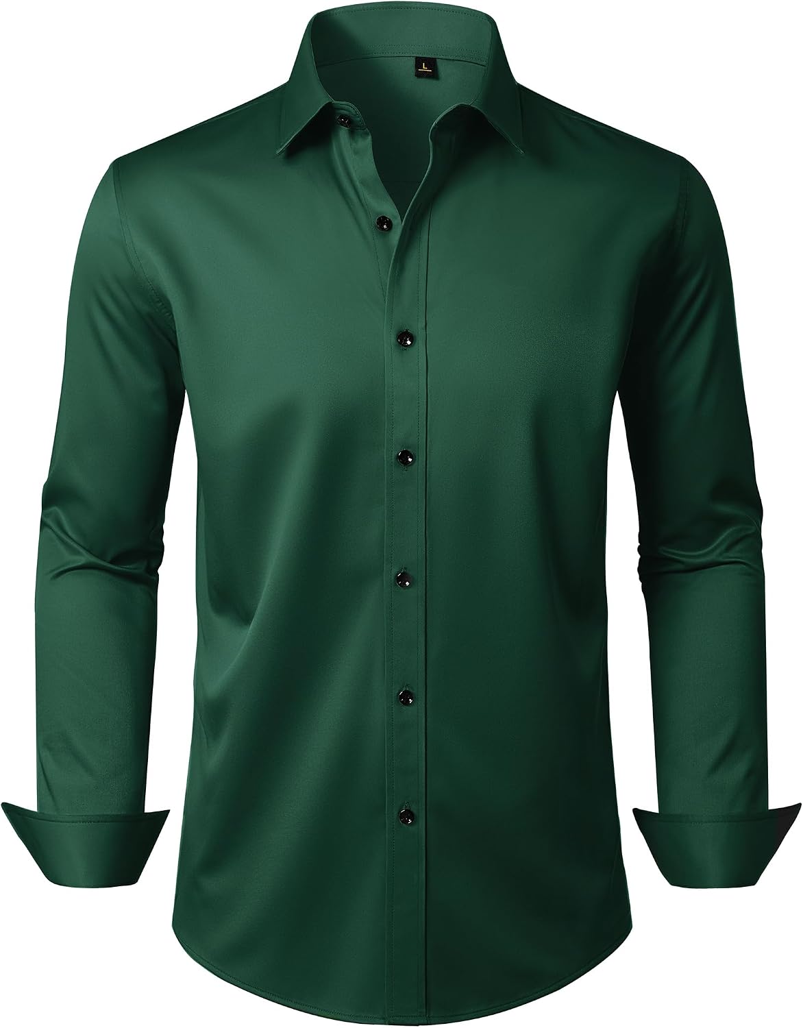 Mens Dress Shirt Long Sleeve Wrinkle Free Stretch Button Down Shirts