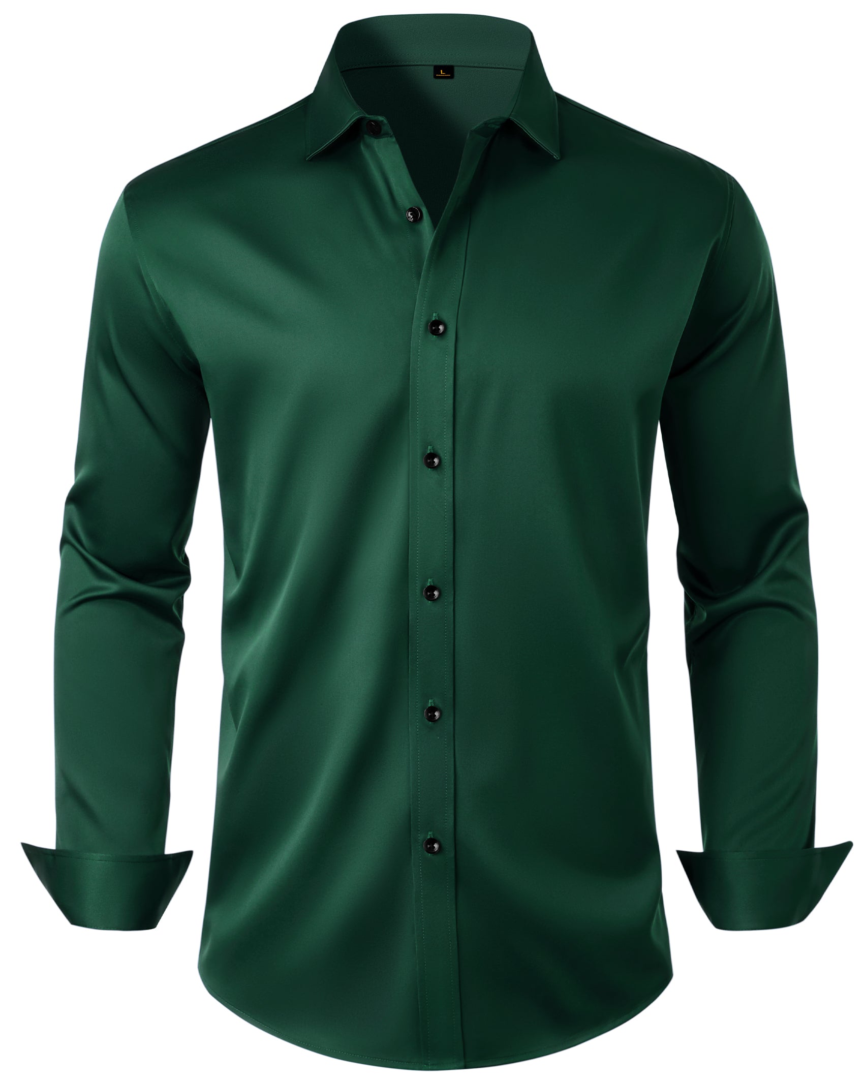 Mens Anti Odor Dress Shirts Long Sleeve Wrinkle Free Stretch Shirt