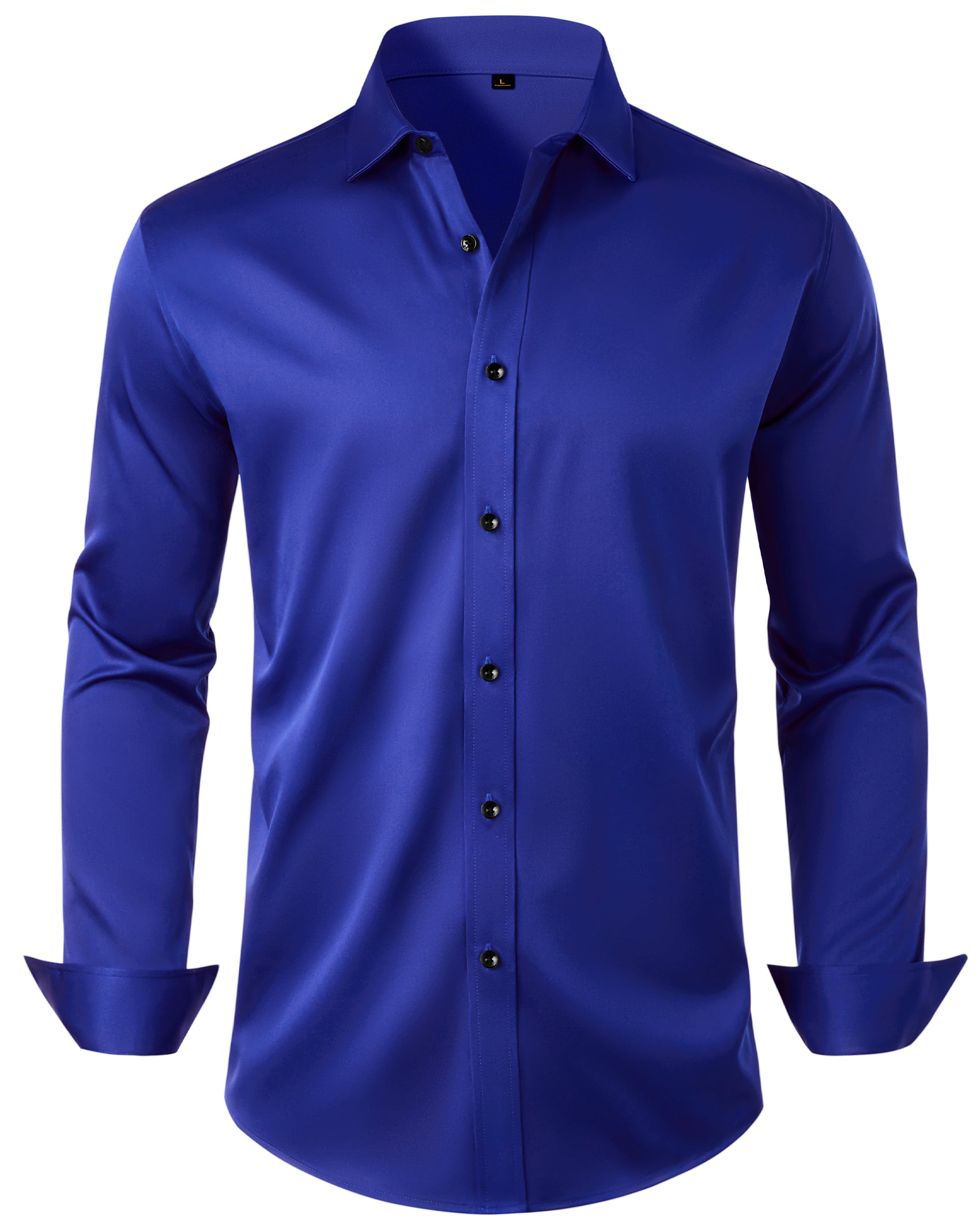 Mens Anti Odor Dress Shirts Long Sleeve Wrinkle Free Stretch Shirt