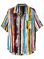 Regular Fit Short Sleeve Casual Hawaiian Shirt Printed Shirt