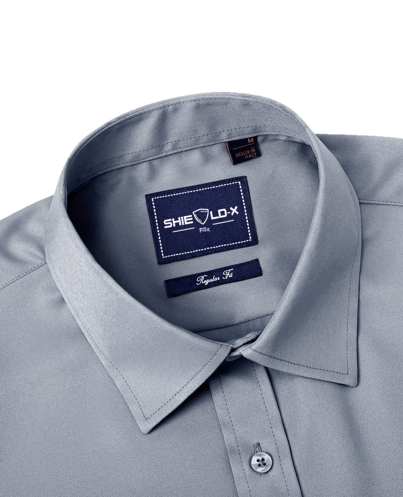Men's Slim Fit Button Down Shirts Long Sleeve Stretch Wrinkle-Free Shirt Stain Sheild