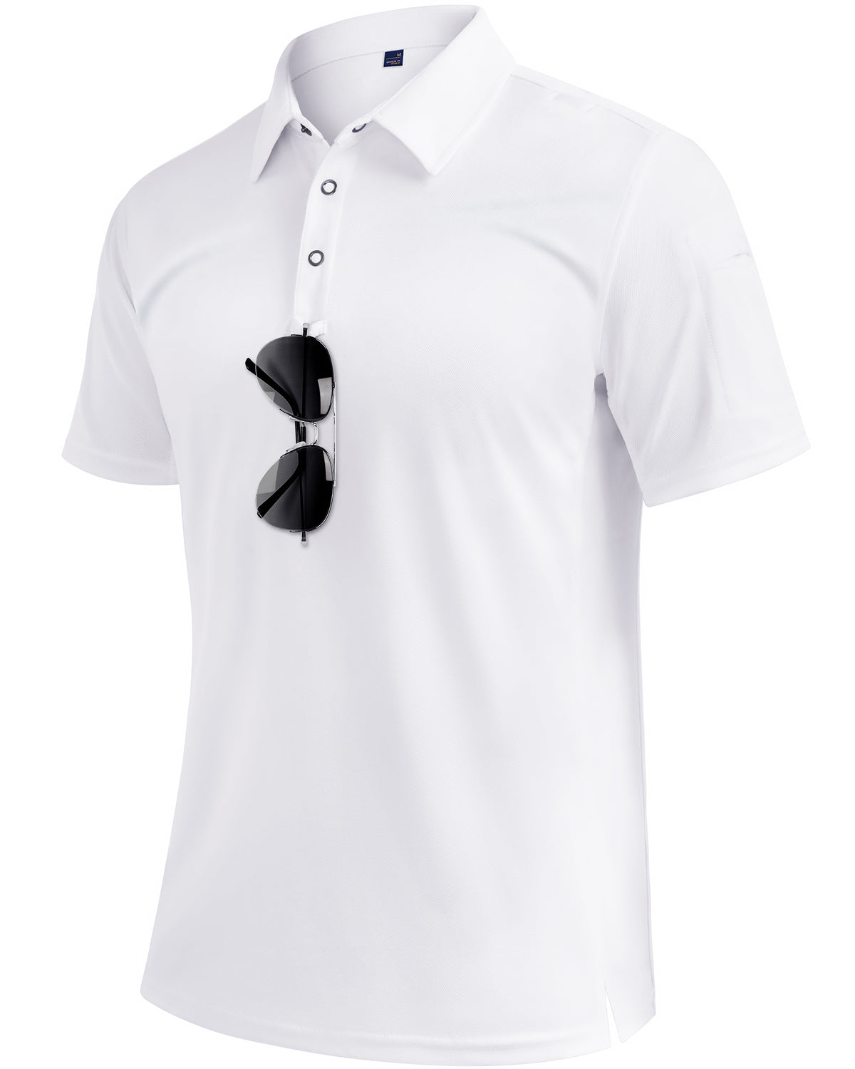 Mens Polo Shirt Short Sleeve Tactical Dry Fit Golf Shirts