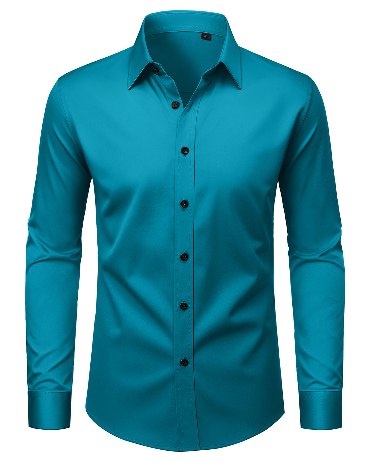 Mens Dress Shirt Long Sleeve Wrinkle Free Stretch Button Down Shirts