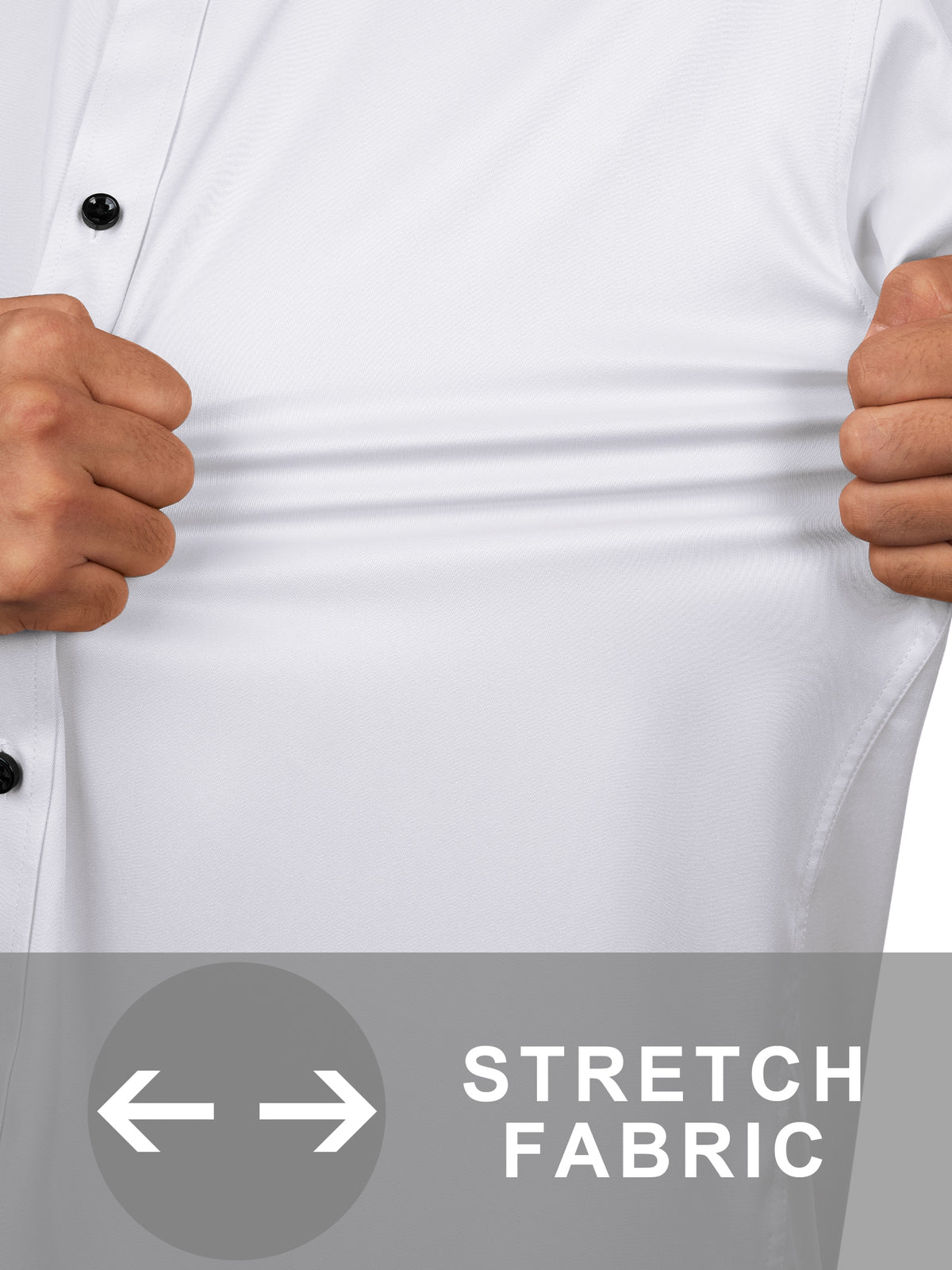 Mens Dress Shirt Long Sleeve Wrinkle Free Stretch Button Down Shirts