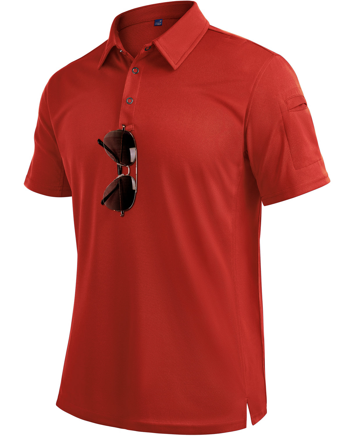 Mens Polo Shirt Short Sleeve Tactical Dry Fit Golf Shirts